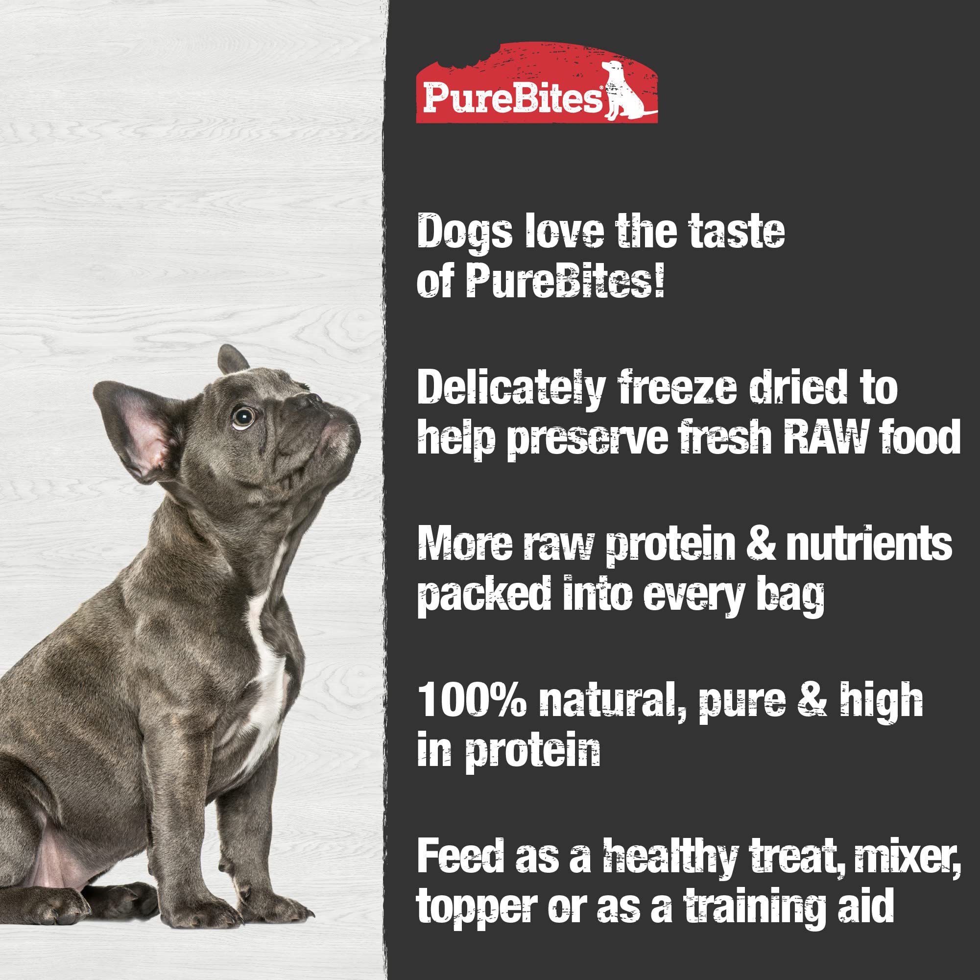 PureBites Chicken Freeze Dried Dog Treats, 1 Ingredient, Made in USA, 8.6oz - Image 5