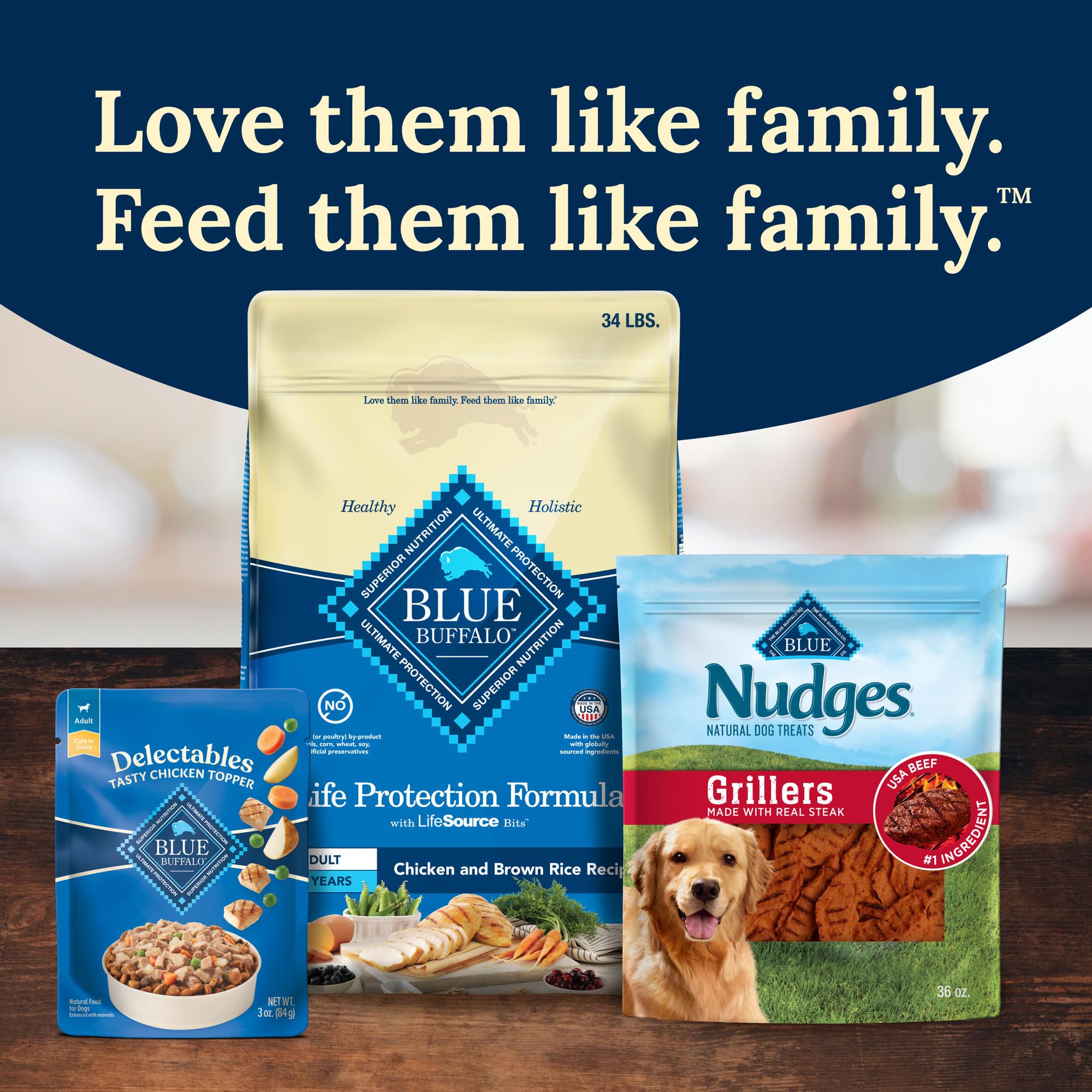 Blue Buffalo Delectables Natural Wet Dog Food Toppers Variety Pack, Tasty Chicken & Hearty Beef, Cuts in Gravy, 3-oz. (12 Pouches, 6 of Each Flavor) - Image 8