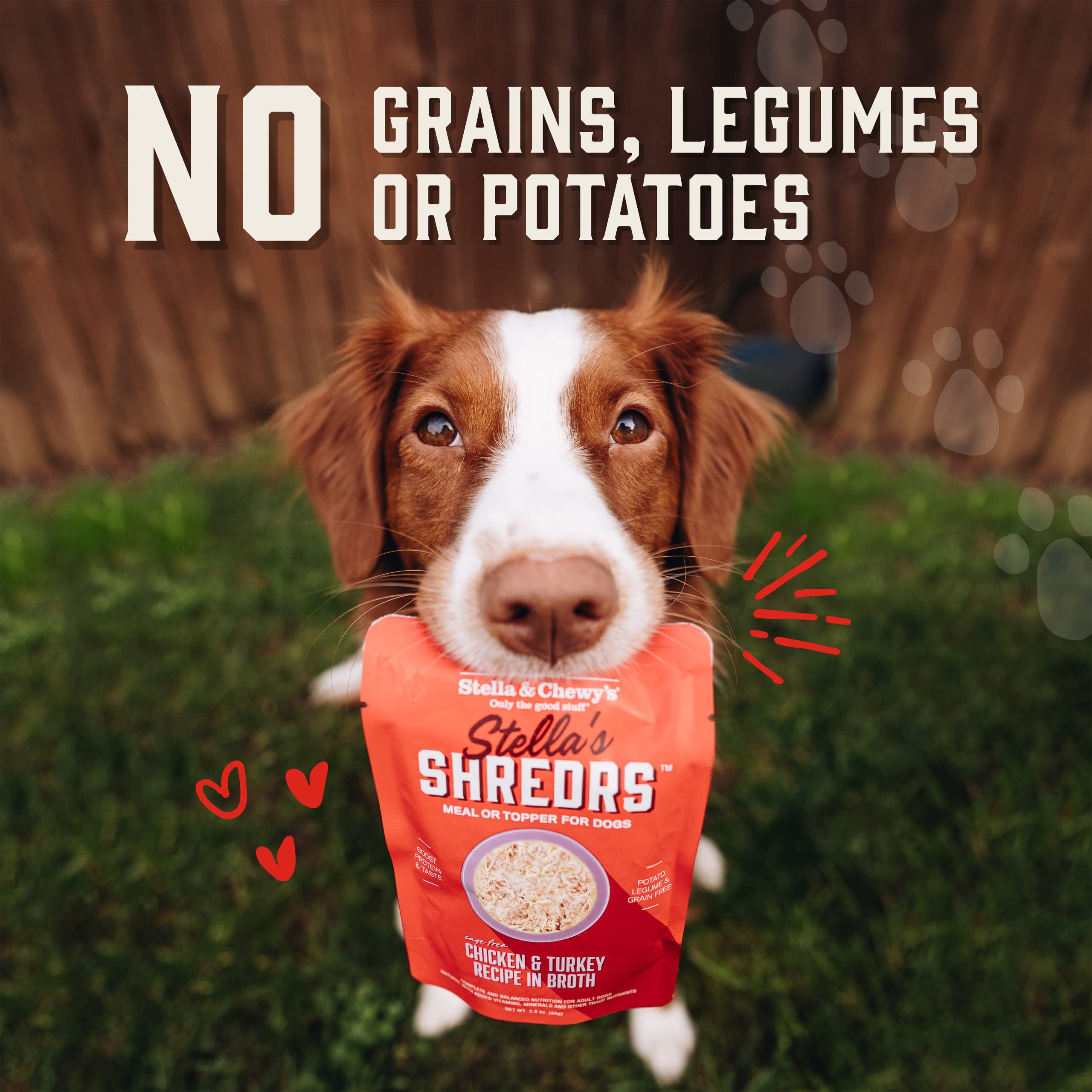 Stella & Chewy's Cage Free Chicken & Turkey Shredrs - Premium Dog Food Pouches - Perfect For Picky Eaters - 24 Pack, 2.8oz Each - Image 9