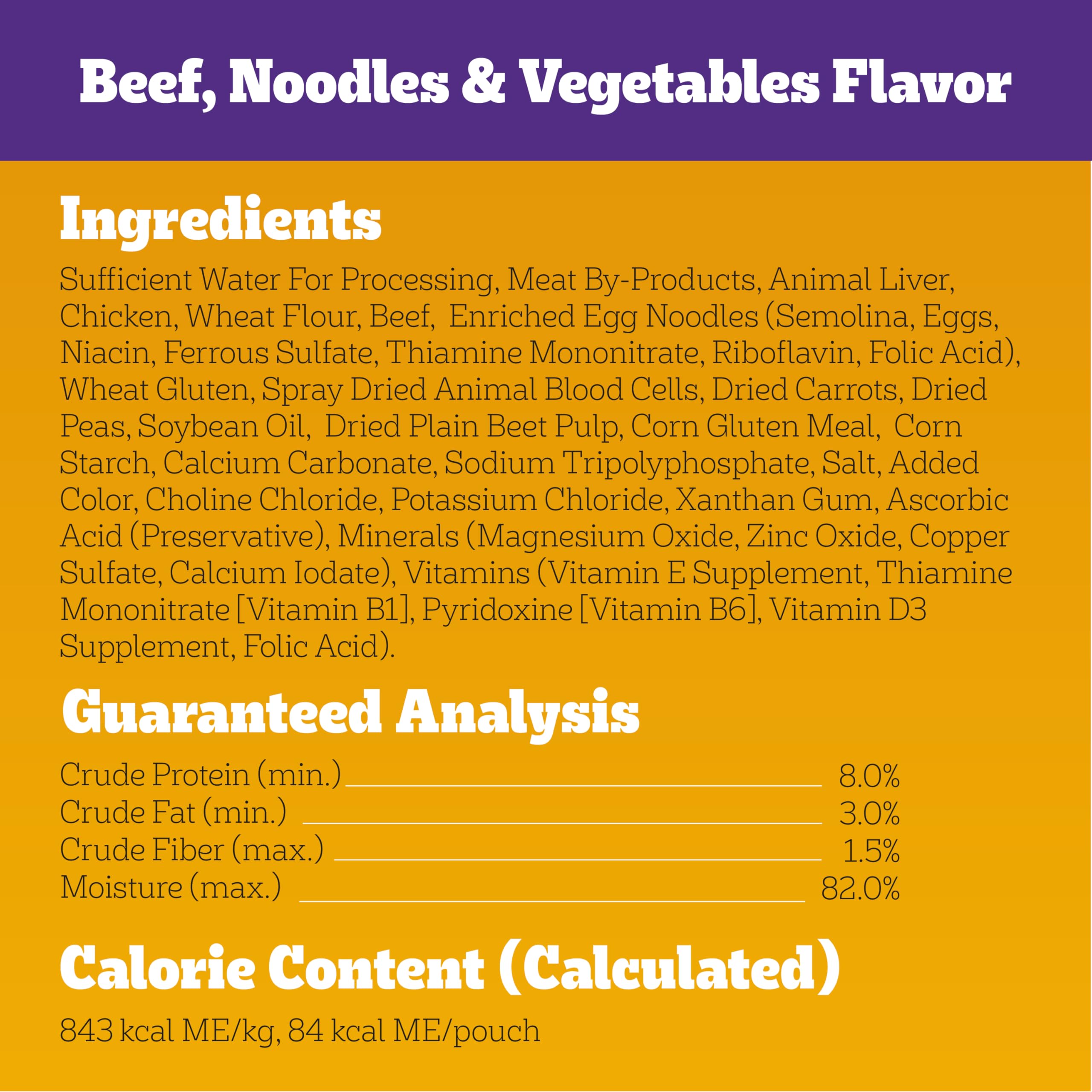 Pedigree Choice Cuts in Gravy Adult Soft Wet Dog Food 30-Count Variety Pack, 3.5 oz. Pouches - Image 6