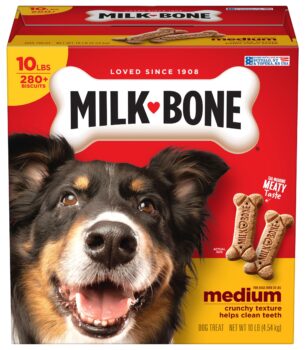 Milk-Bone Original Dog Treats Biscuits for Medium Dogs, 10 Pound
