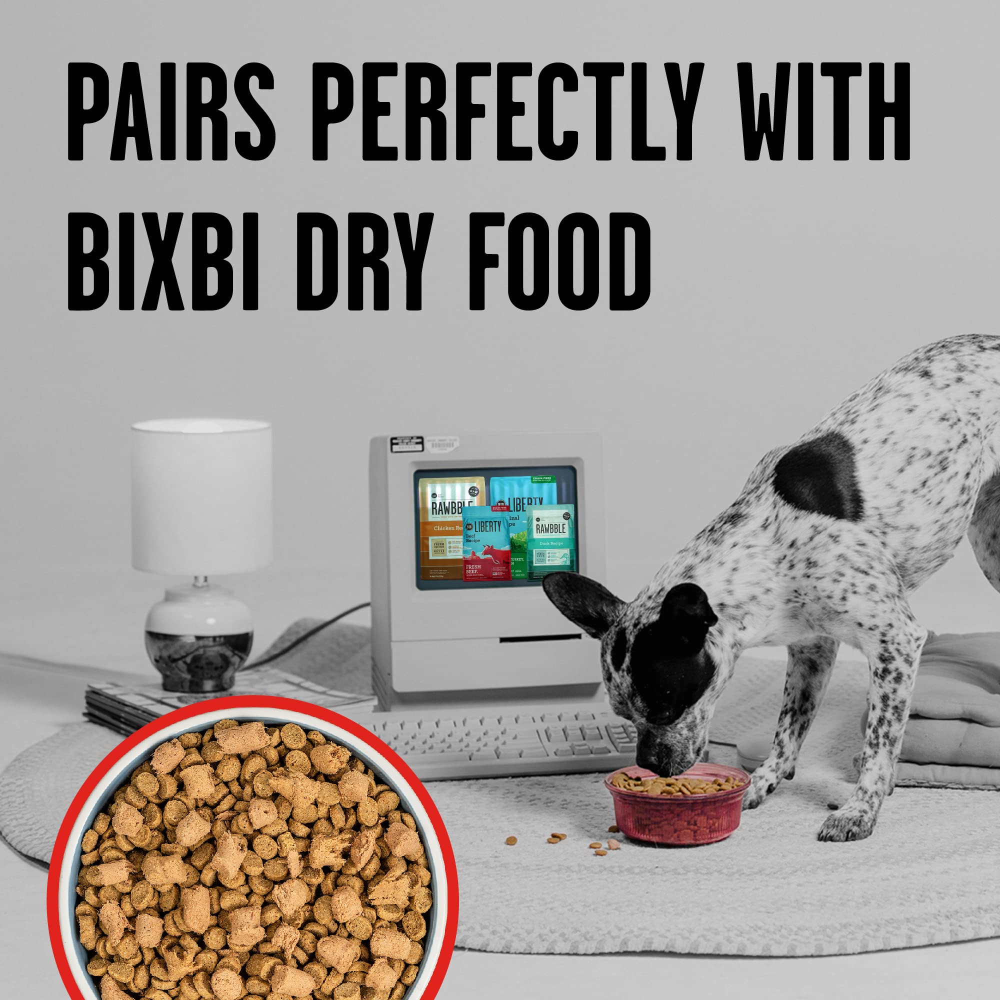 BIXBI Rawbble Freeze Dried Dog Food, Beef Recipe, 12 oz - 98% Meat and Organs, No Fillers - Pantry-Friendly Raw Dog Food for Meal, Treat or Food Topper - USA Made in Small Batches - Image 5
