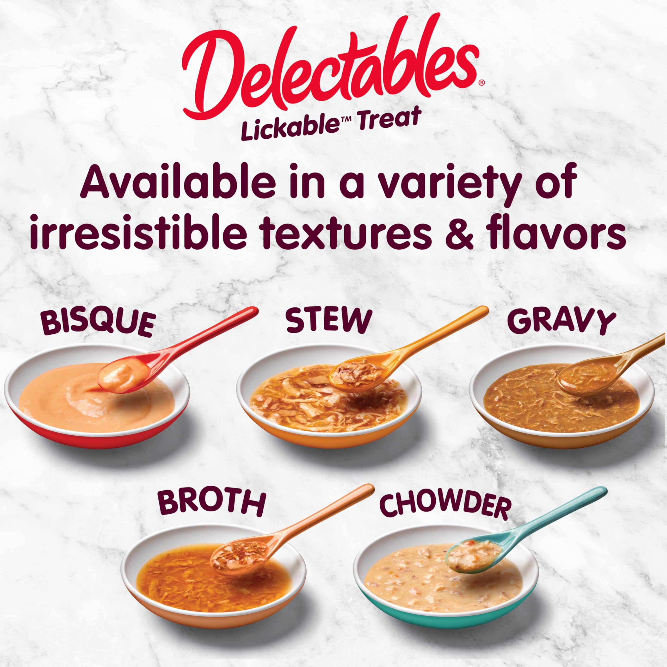 Delectables Bisque Lickable Wet Cat Treats - Chicken, Tuna & Shrimp, 12 count - Image 7