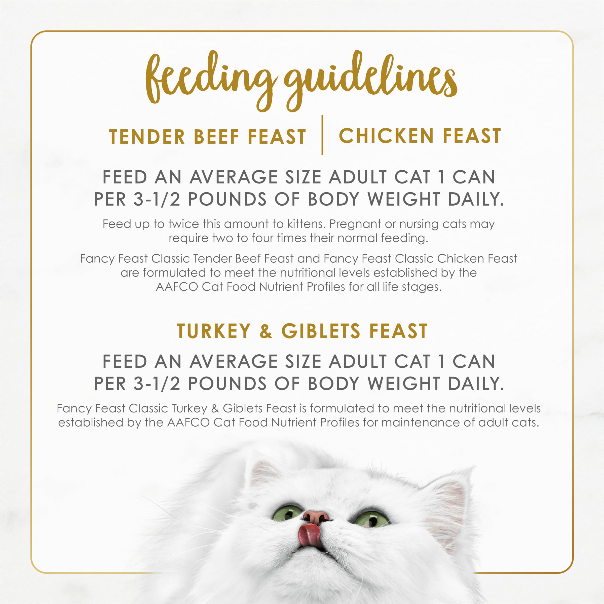 Fancy Feast Poultry and Beef Feast Classic Pate Collection Grain Free Wet Cat Food Variety Pack - (Pack of 30) 3 oz. Cans - Image 8