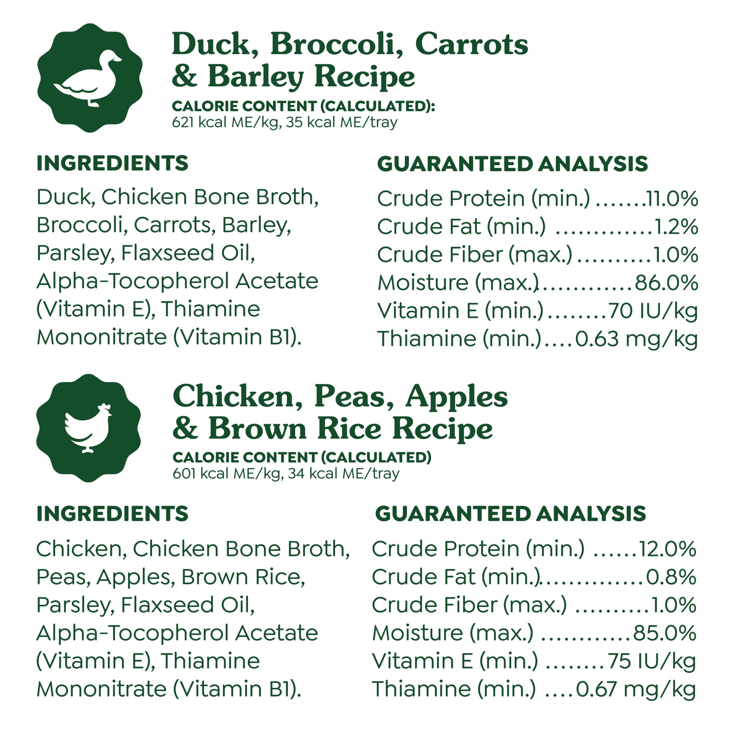 Greenies Smart Topper High Protein Wet Mix-in for Dogs, Chicken, Peas, Apples, and Brown Rice Recipe & Duck, Broccoli, Carrots and Barley Recipe Variety Pack with Whole Grains, 8 Trays of 2oz. - Image 4