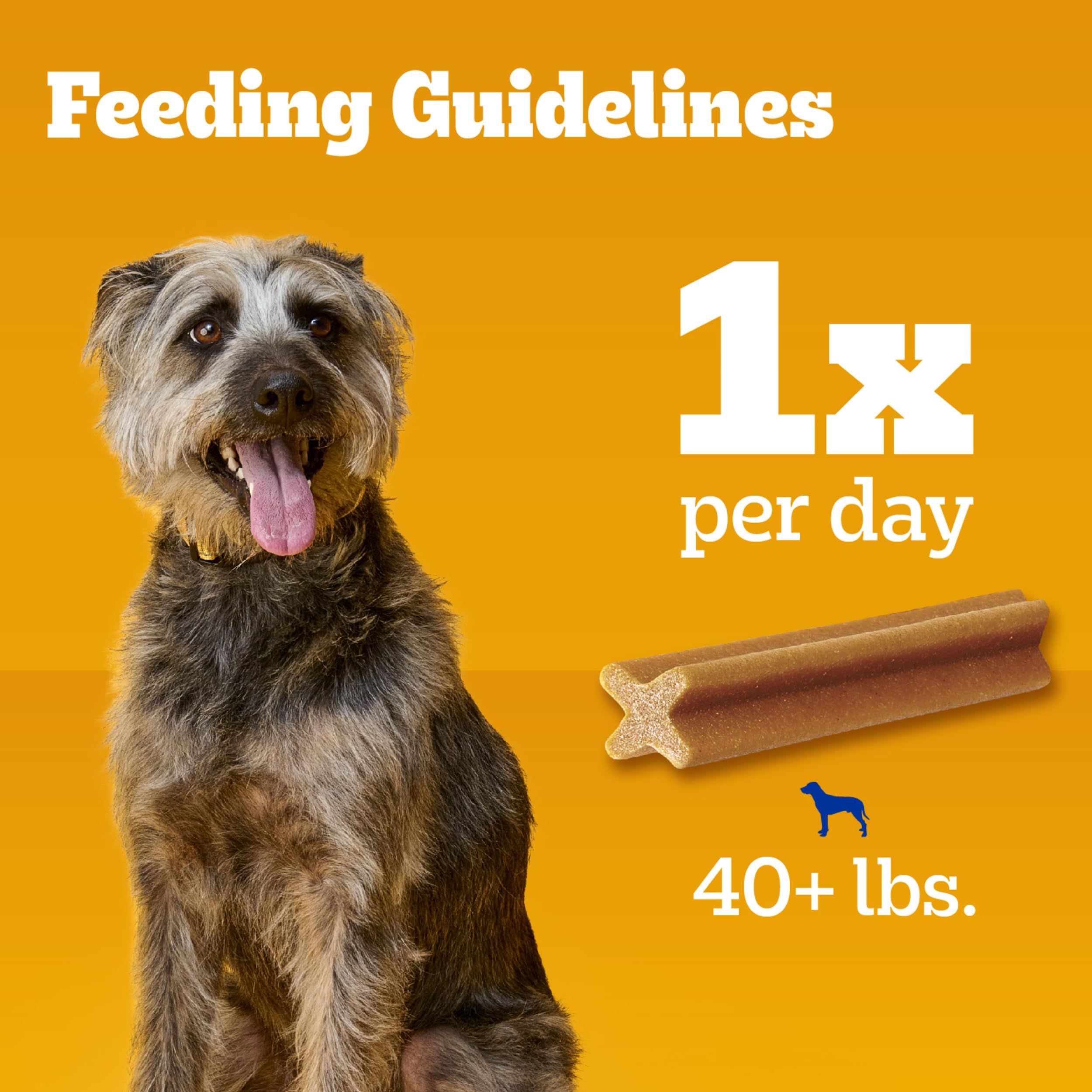 Pedigree Dentastix Large Breed Dog Treats, Original, Beef & Fresh Flavor, 2.73 lb. Variety Pack (51 Treats) - Image 9