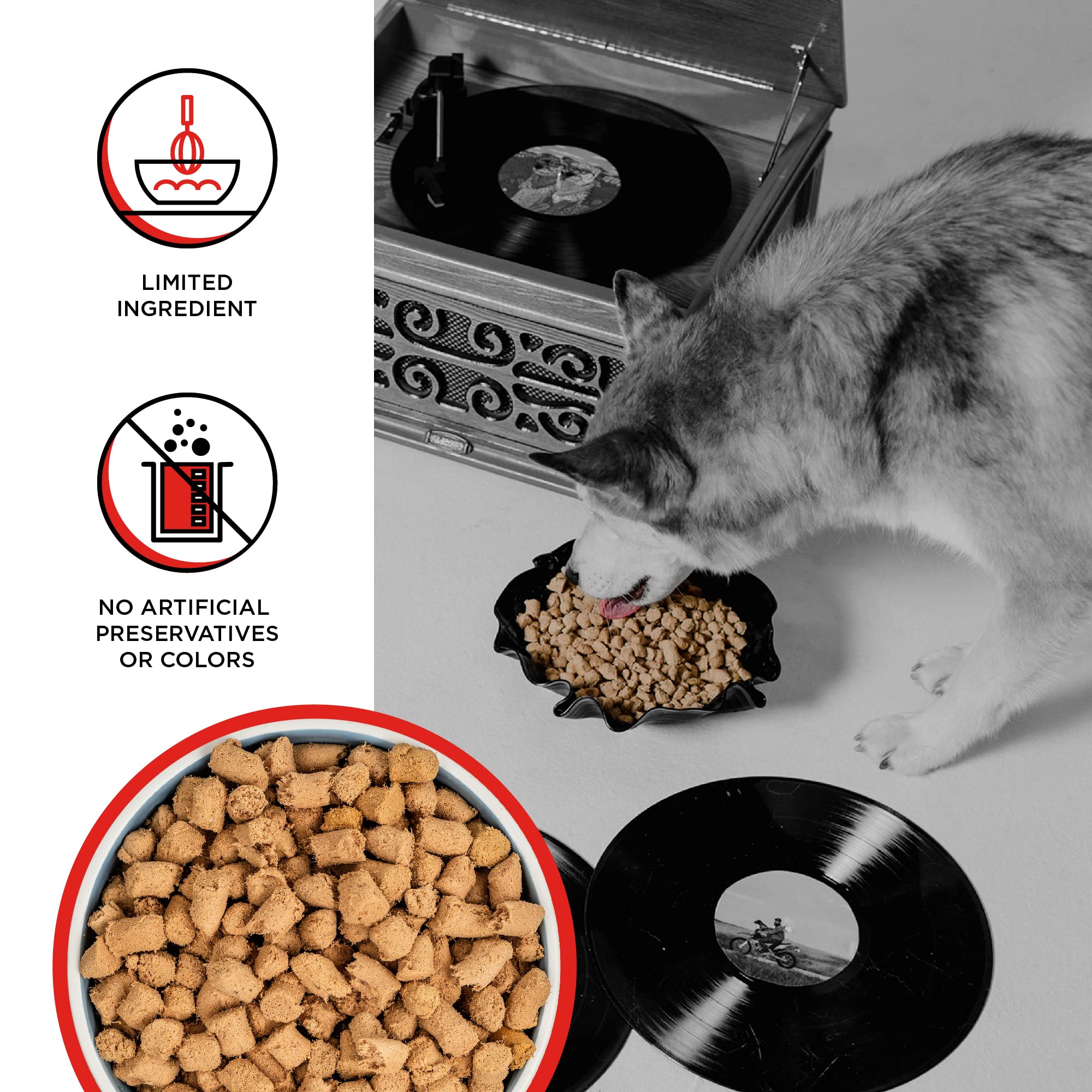 BIXBI Rawbble Freeze Dried Dog Food, Beef Recipe, 12 oz - 98% Meat and Organs, No Fillers - Pantry-Friendly Raw Dog Food for Meal, Treat or Food Topper - USA Made in Small Batches - Image 3