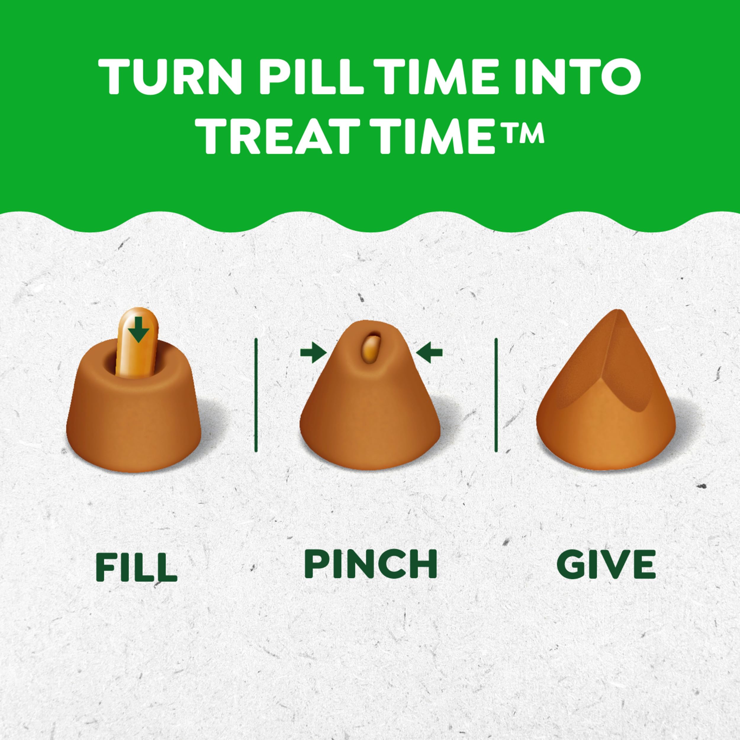 Greenies Pill Pockets for Dogs Large Size, Soft Dog Treats, Chicken Flavor, 15.8 oz. Pouch (60 Treats) - Image 3