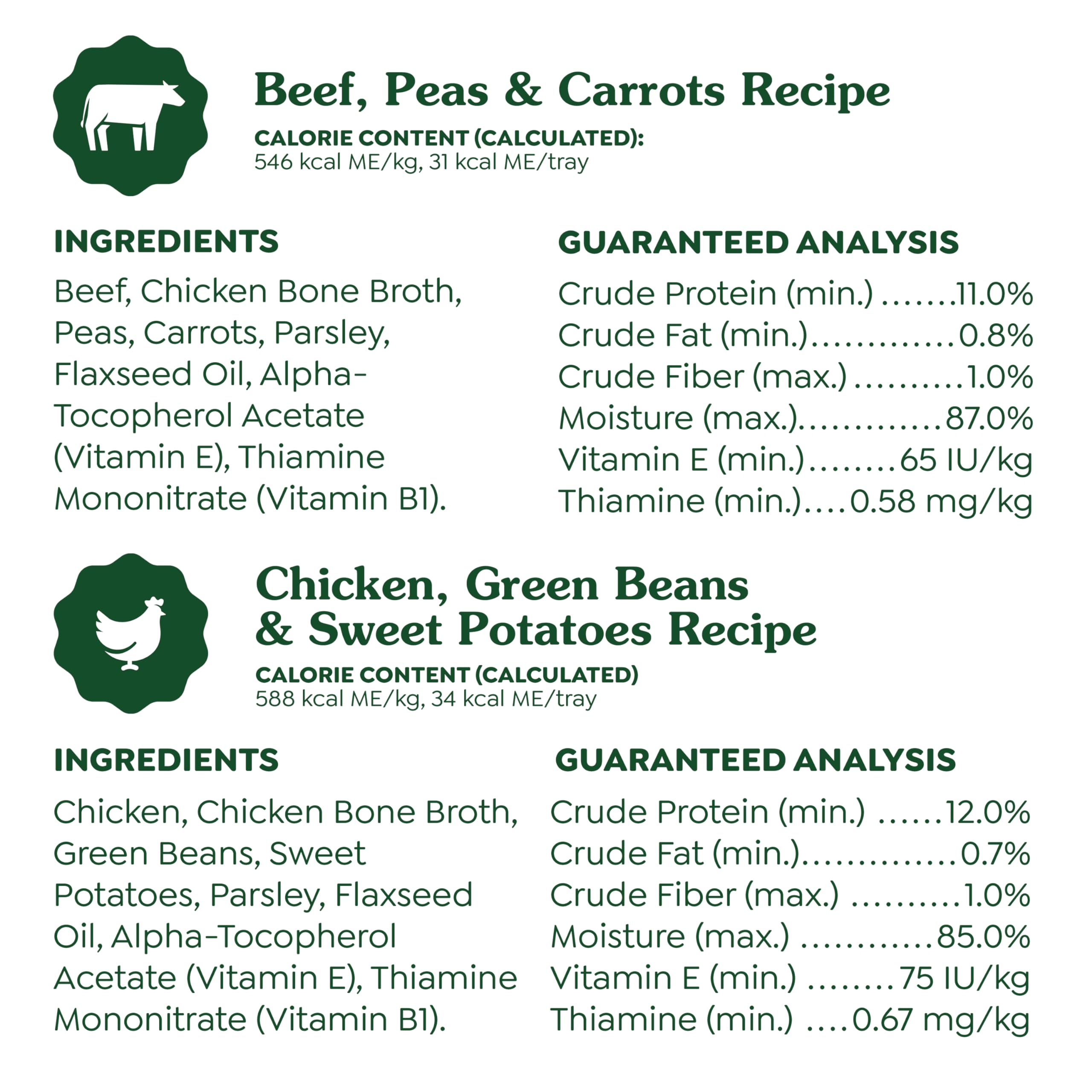 Greenies Smart Topper High Protein Wet Mix-in for Dogs, Chicken, Green Beans, and Sweet Potatoes Recipe & Beef, Peas, and Carrots Recipe Variety Pack, 8 Trays of 2oz. - Image 4