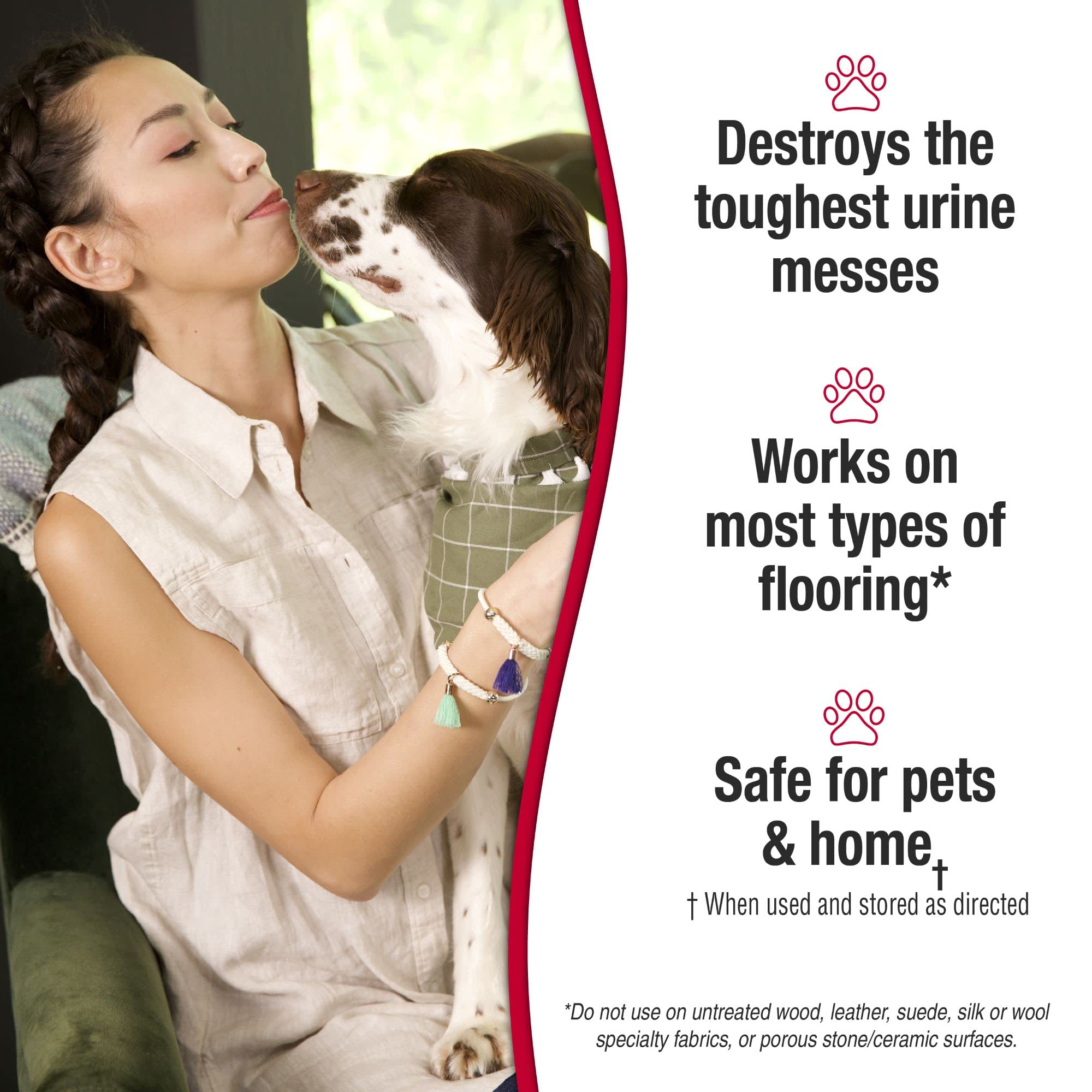 Nature's Miracle Urine Destroyer Plus for Dogs, Enzymatic Formula for Severe Dog Urine Stains, 1 gal - Image 6