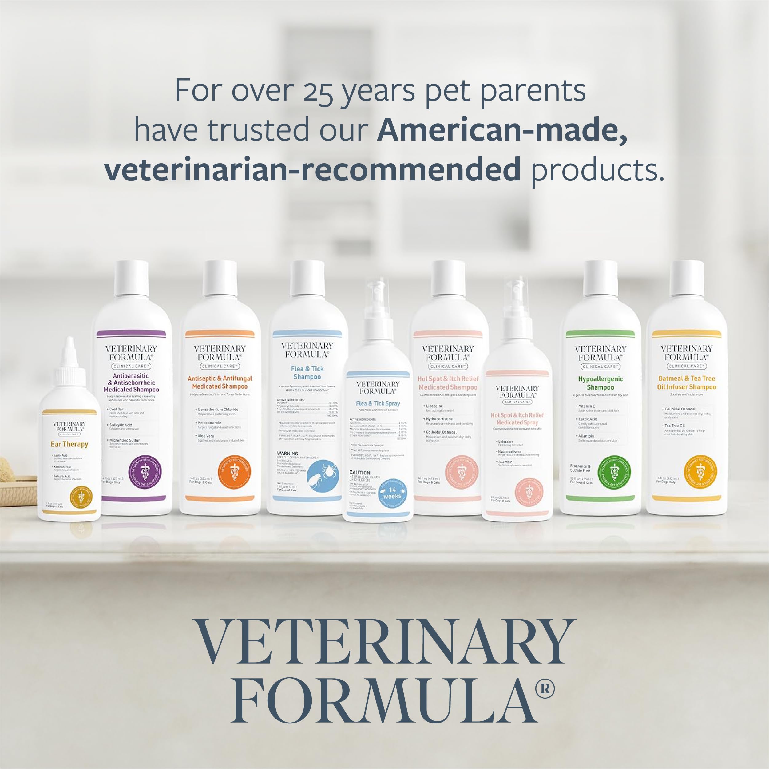 Veterinary Formula Flea and Tick Shampoo for Dogs and Cats, 16 oz - Image 7