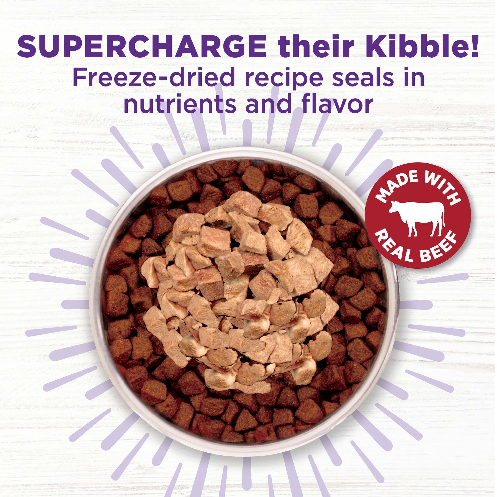Wellness Bowl Boosters Bare, Dog Food Topper for Small, Medium, & Large Breeds, Grain Free, Natural, Freeze Dried, Beef, 4 Ounce Bag (Pack of 1) - Image 3