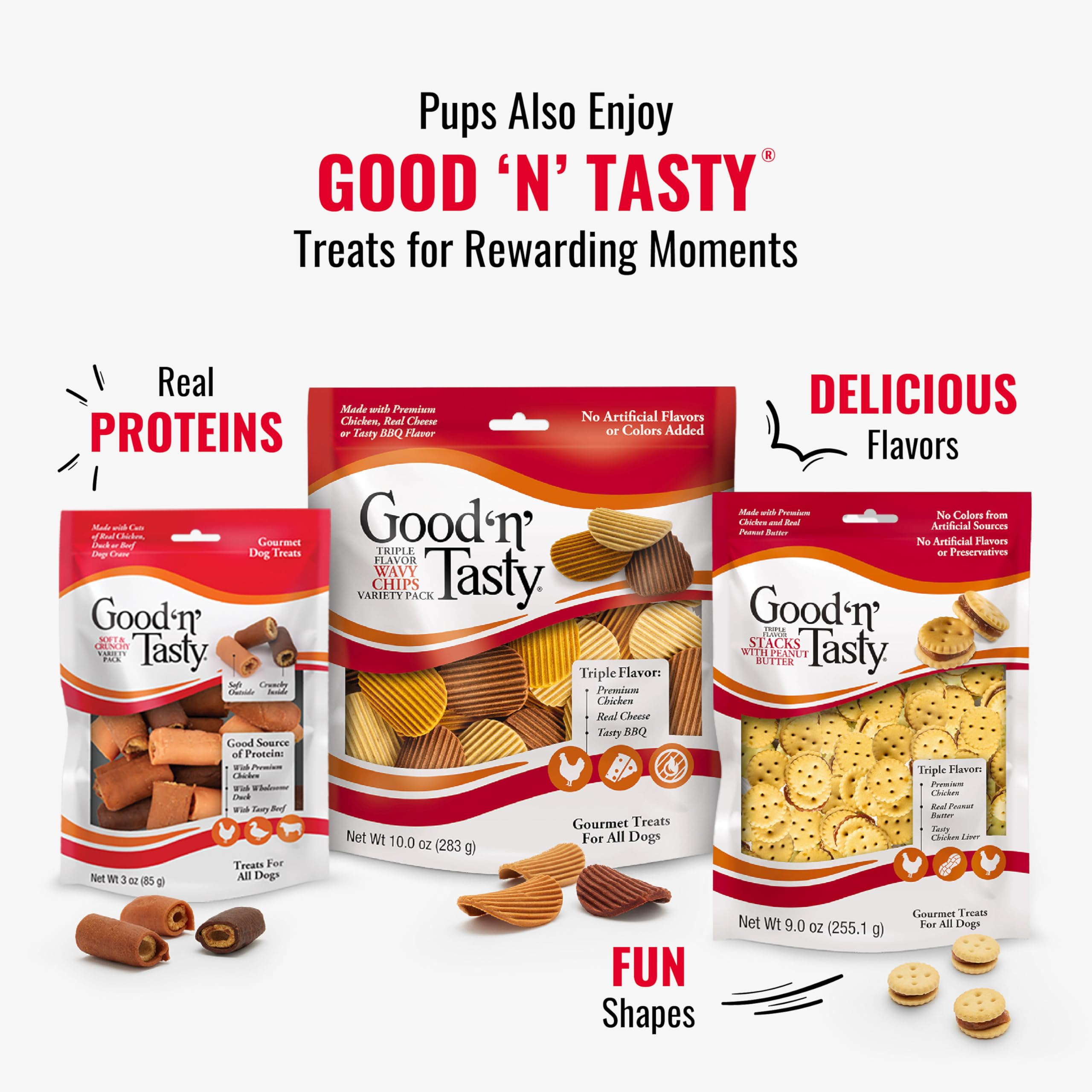 Good ?n? Fun Triple Flavor Kabobs Chews for All Dogs, 24 Ounces, Treat Your Dog to Chews Made from Beef Hide, Real Chicken, Pork Hide, Duck and Chicken Liver - Image 10