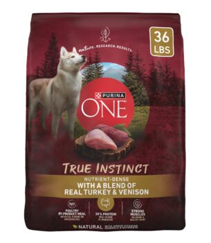 Purina ONE True Instinct With A Blend Of Real Turkey and Venison Dry Dog Food - 36 lb. Bag