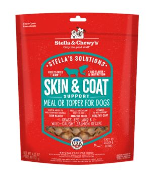 Stella & Chewy's ? Stella?s Solutions Skin & Coat Boost ? Grass-Fed Lamb & Wild-Caught Salmon Dinner Morsels ? Freeze-Dried Raw, Protein Rich, Grain Free Dog Food ? 4.25 oz Bag