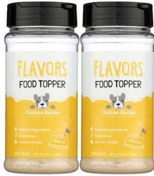 BEAUMONT BASICS Flavors Food Topper for Dogs, Chicken Recipe, 6-Ounce, Pack of 2