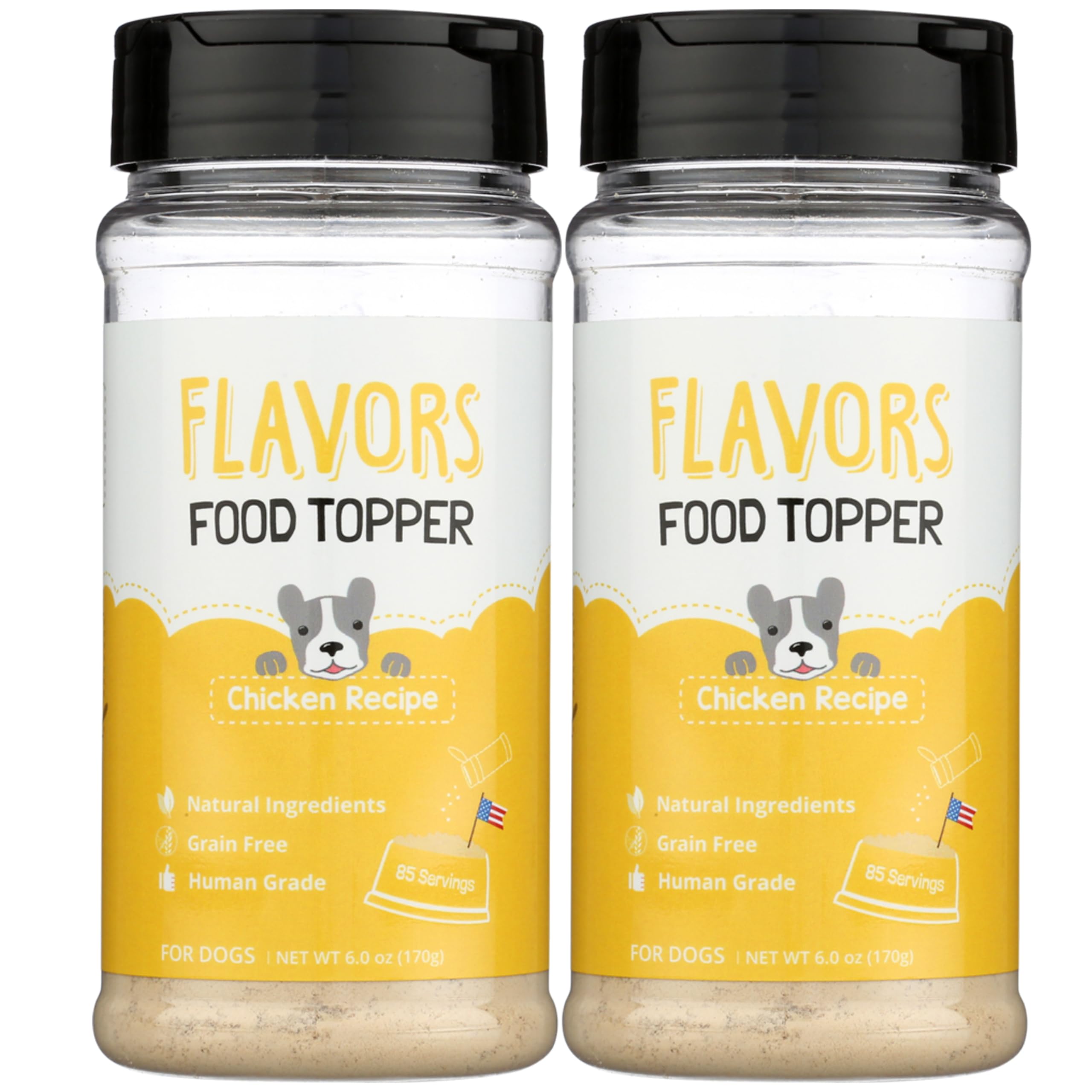 BEAUMONT BASICS Flavors Food Topper for Dogs, Chicken Recipe, 6-Ounce, Pack of 2