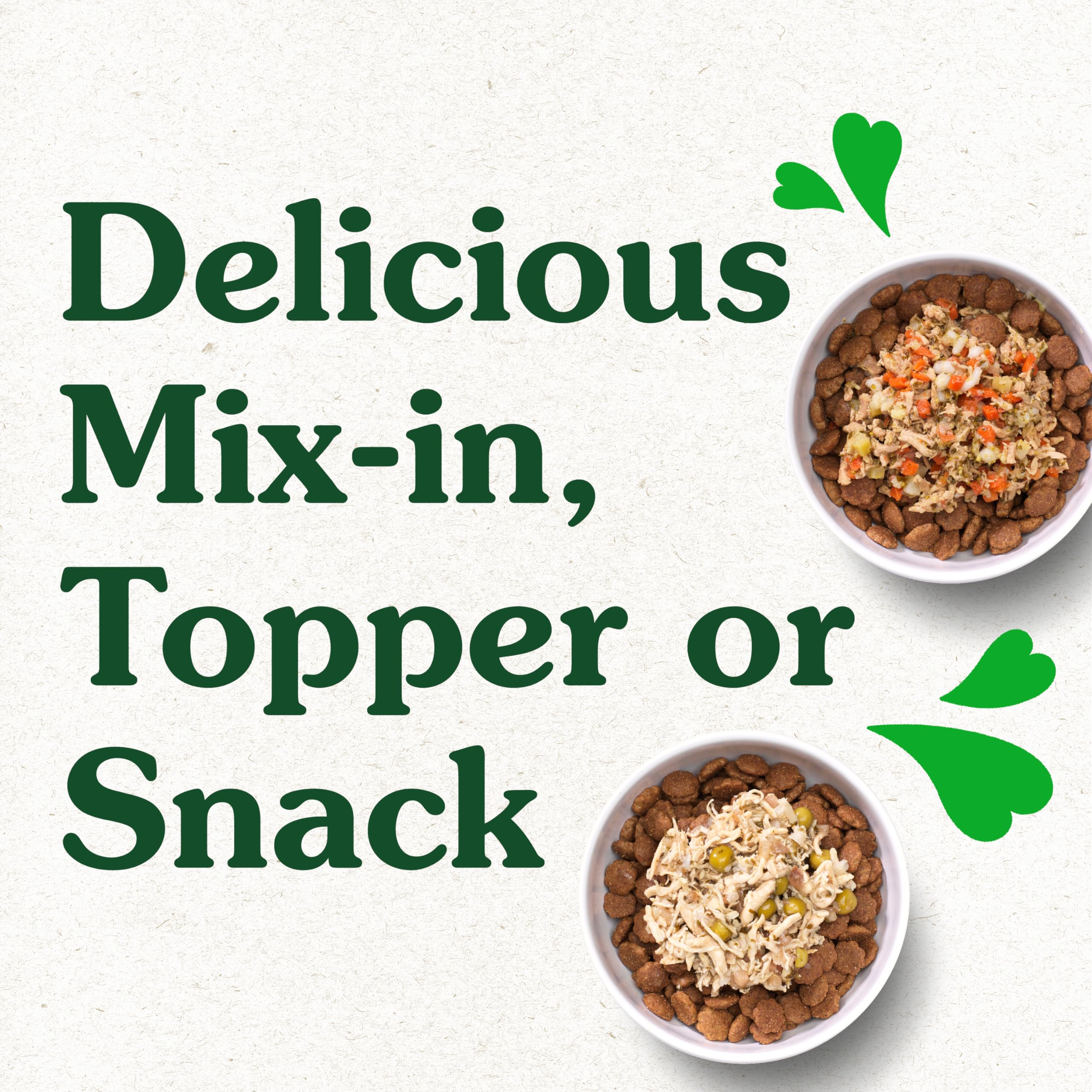 Greenies Smart Topper High Protein Wet Mix-in for Dogs, Chicken, Peas, Apples, and Brown Rice Recipe & Duck, Broccoli, Carrots and Barley Recipe Variety Pack with Whole Grains, 8 Trays of 2oz. - Image 8