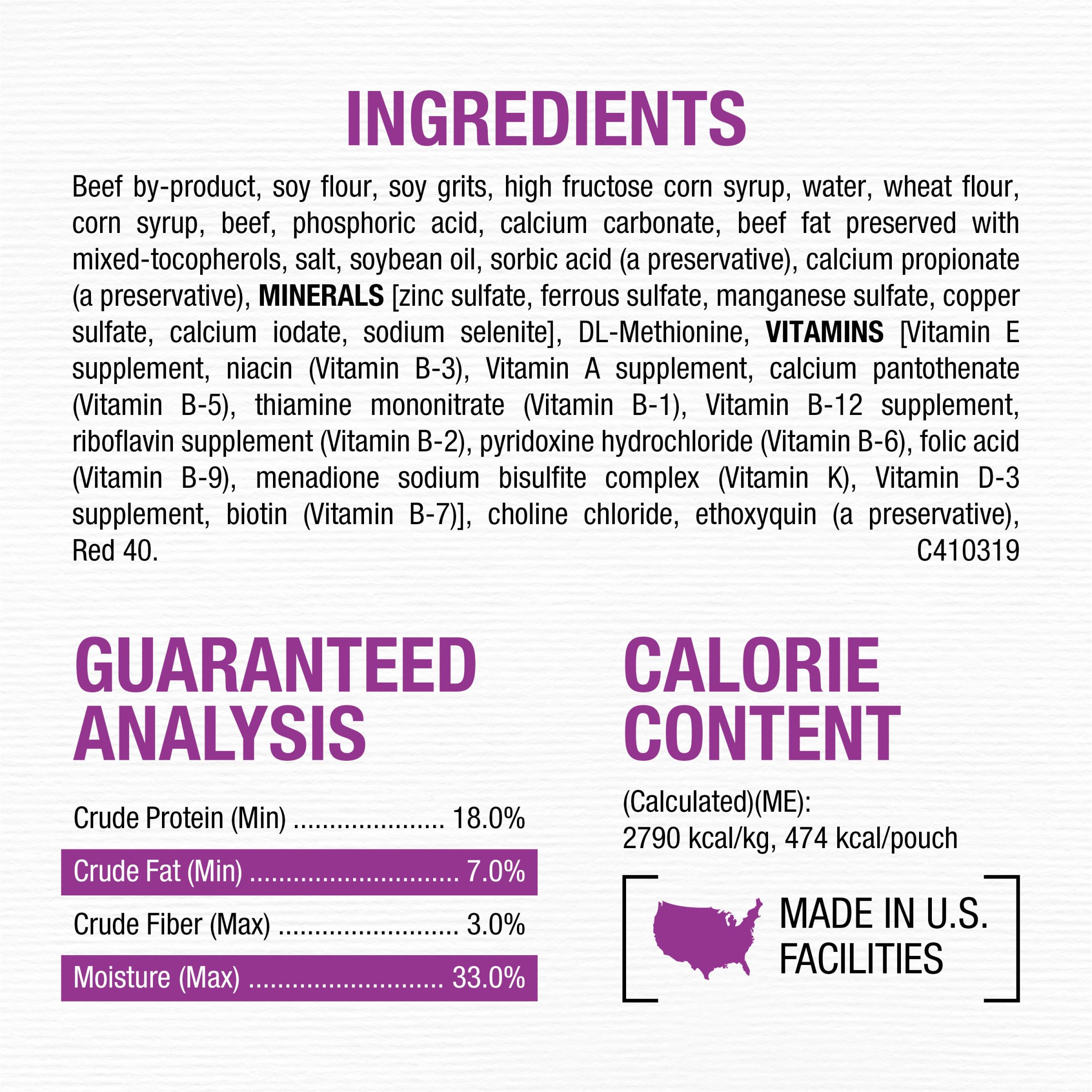 Purina Moist and Meaty Dog Food Chopped Burger Soft Dog Food Pouches - 36 ct. Pouch - Image 4