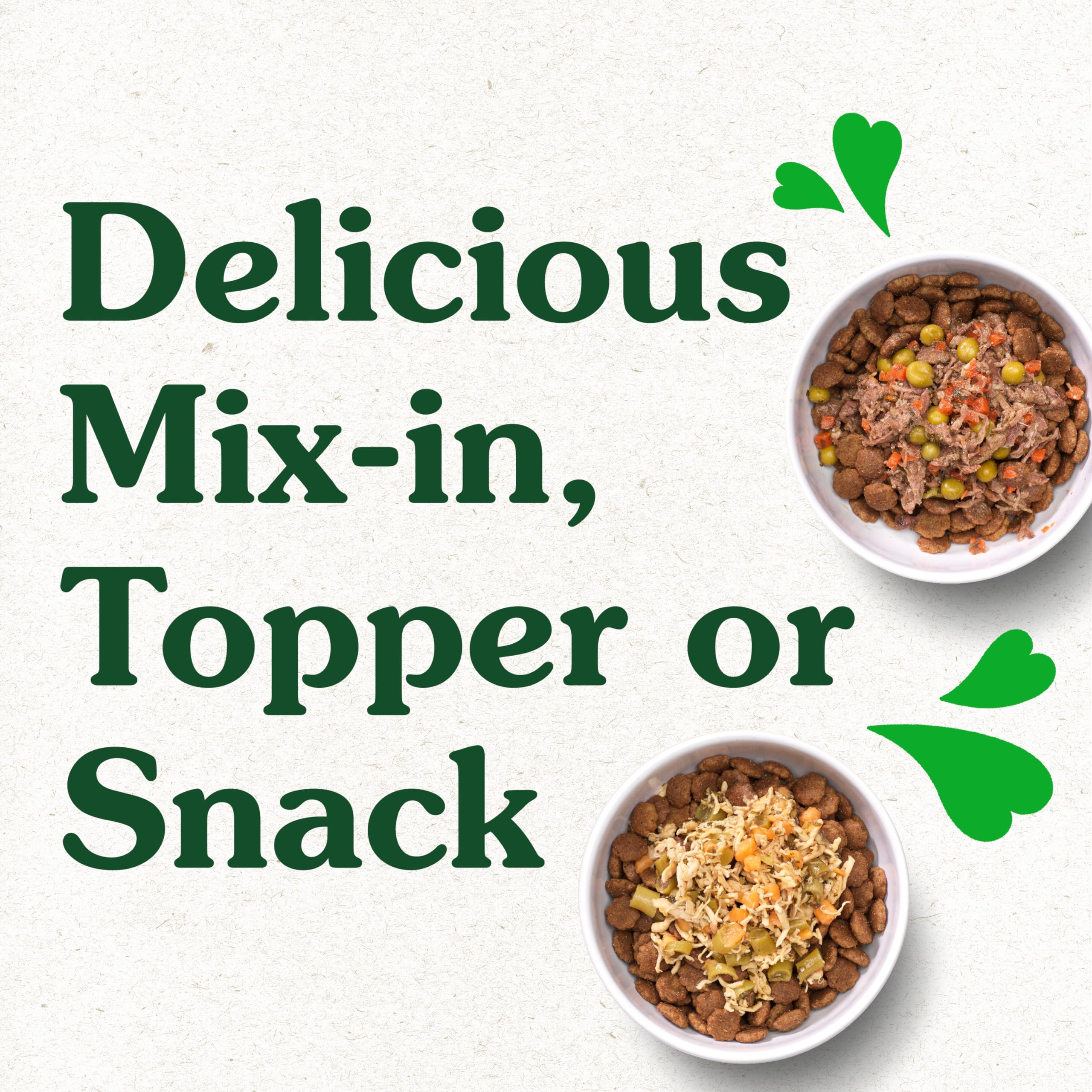Greenies Smart Topper High Protein Wet Mix-in for Dogs, Chicken, Green Beans, and Sweet Potatoes Recipe & Beef, Peas, and Carrots Recipe Variety Pack, 8 Trays of 2oz. - Image 7