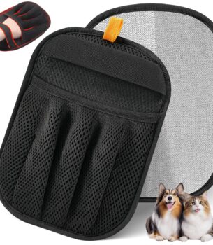 Pet Hair Removal Glove for Cats & Dogs, Upgraded Five-Finger Electrostatic Pet Hair Gloves, Reusable Magic Brush Pet Hair Remover Tool for Laundry, Couch, Carpet, Car Seat