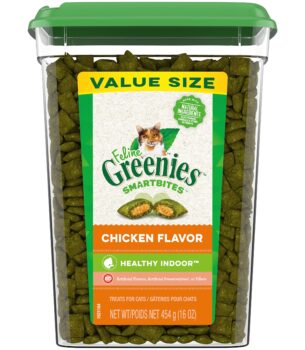 Greenies Feline Smartbites Hairball Control for Cats Chicken Flavor 16oz